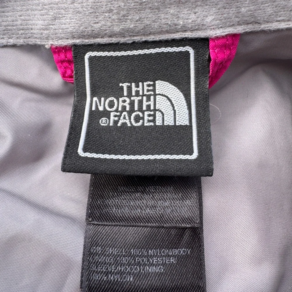 The North Face HyVent Rain Jacket Girls Pink Waterproof Hooded Shell Coat